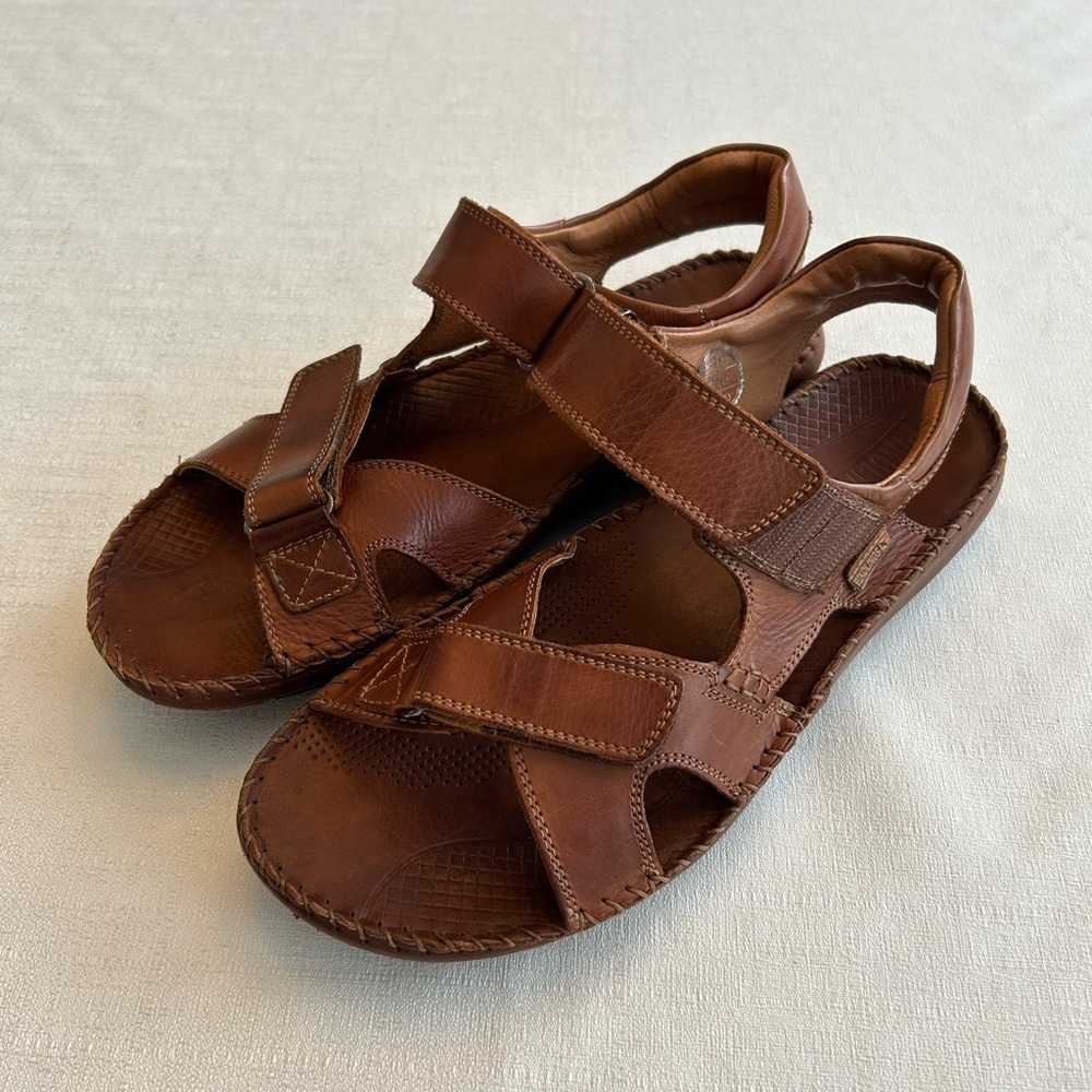 NWOT Pikolinos TARIFA O6J Flat Sandals Leather - Picture 2 of 16